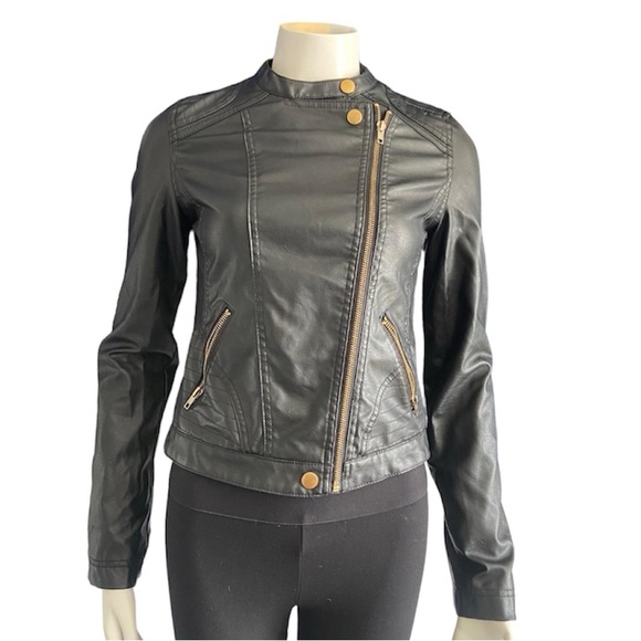 NEW LOOK LEATHER JACKET - Picture 2 of 4